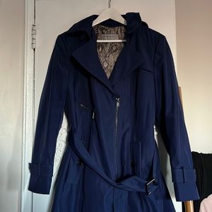 Dark blue trench